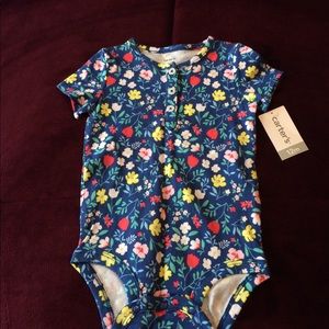 New 12 month Flower Onesie